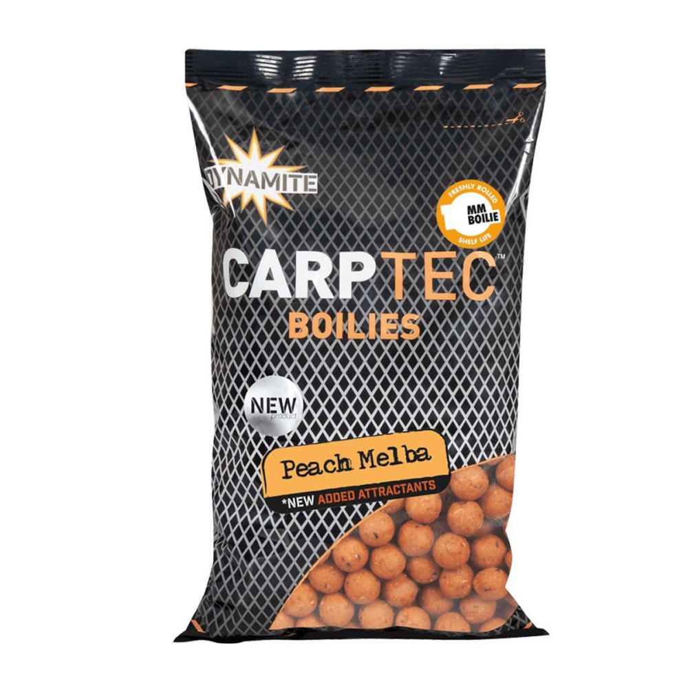 Бойли Dynamite Baits Carp-Tec Peach Melba 15mm Boilie 1.8kg