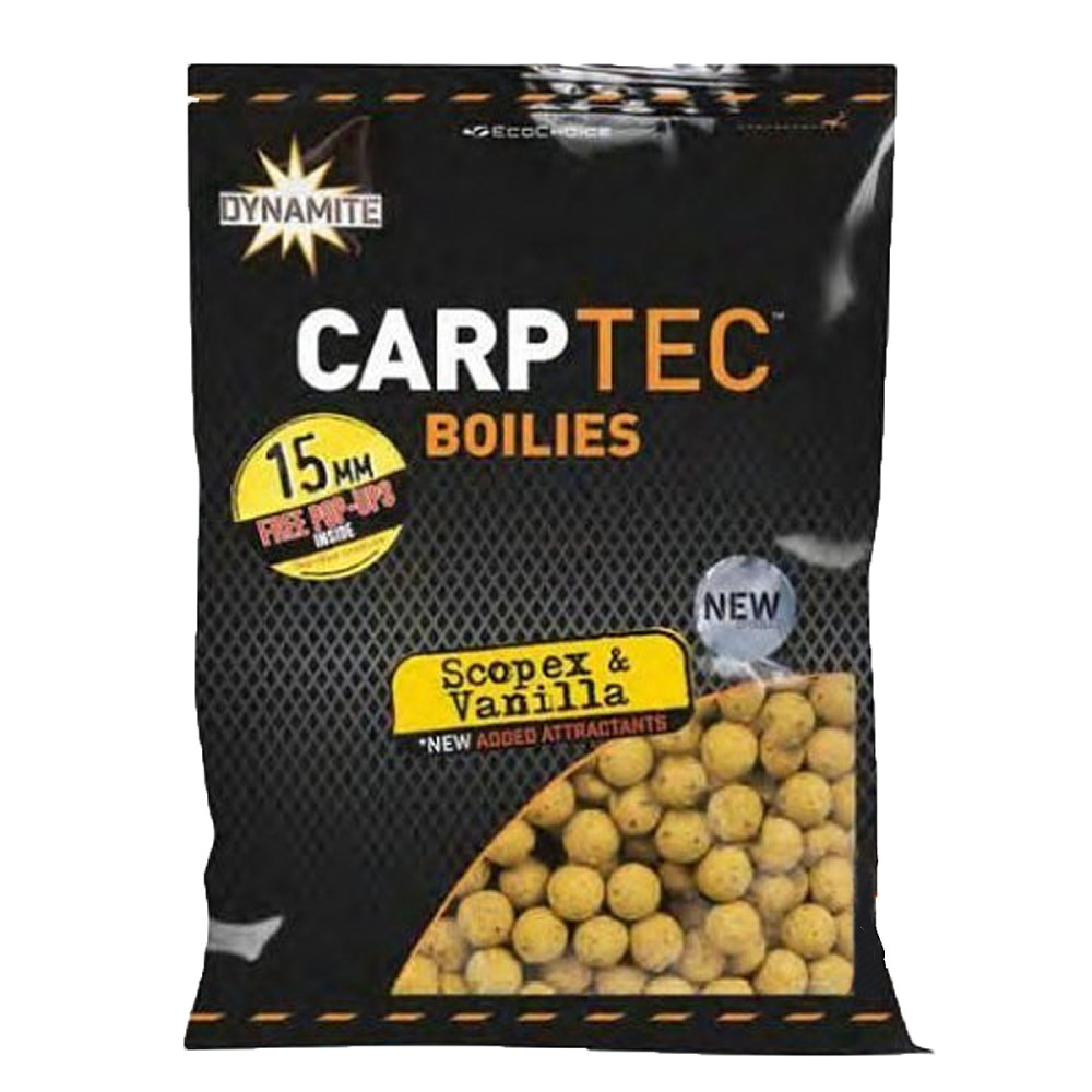 Бойли Dynamite Baits Carp-Tec Scopex & Vanilla 15mm Boilie 1.8kg