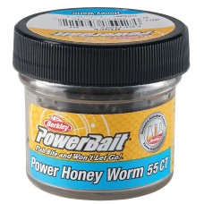 Силікон Berkley PowerBait Power Honey Worm 25mm 60g #Black