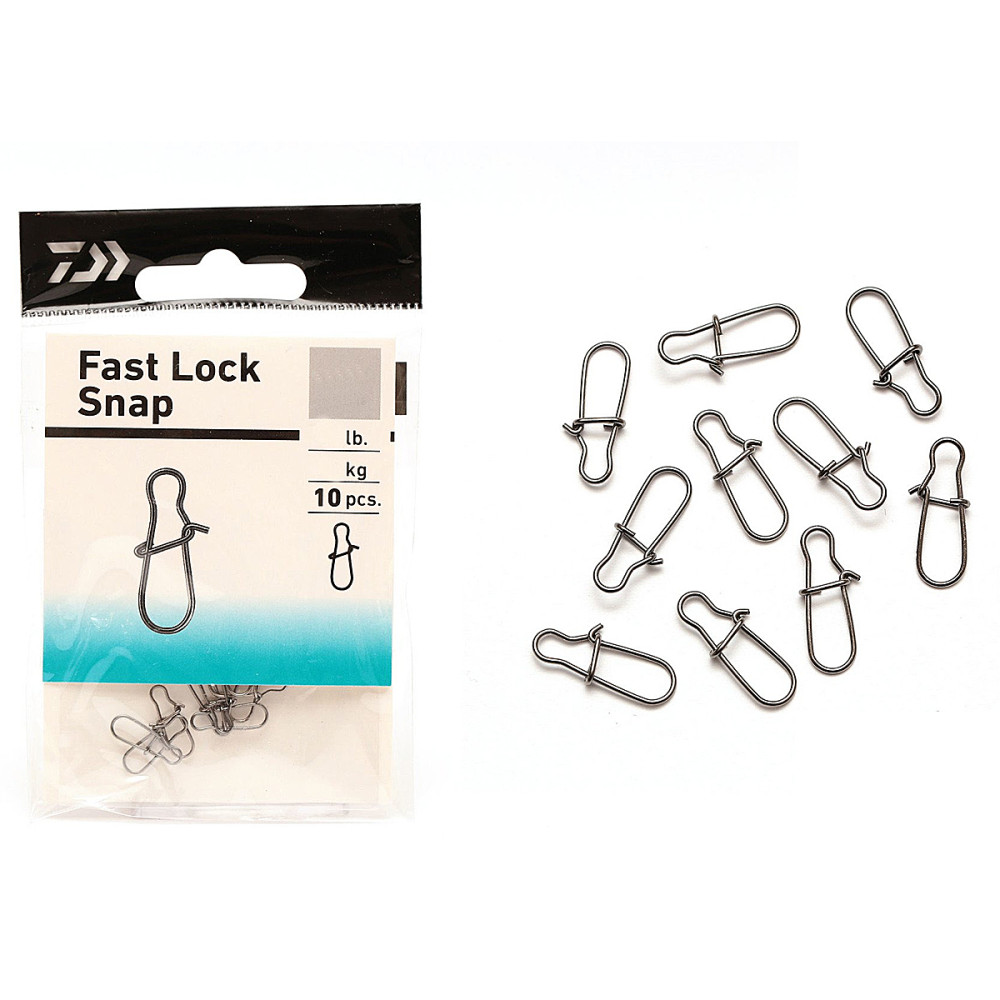 Застібка Daiwa Fast Lock Snap 13kg #6 10pcs