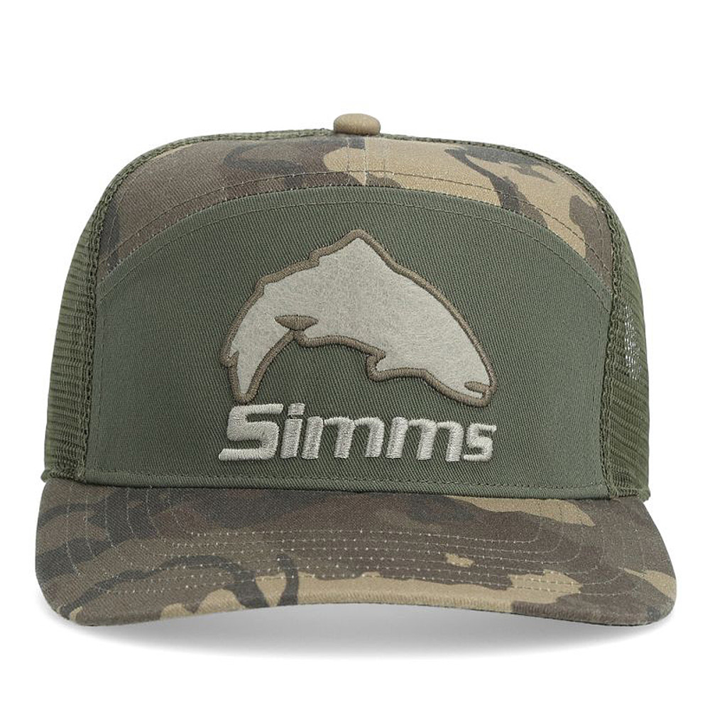 Кепка Simms Brown Trout 7-Panel Olive