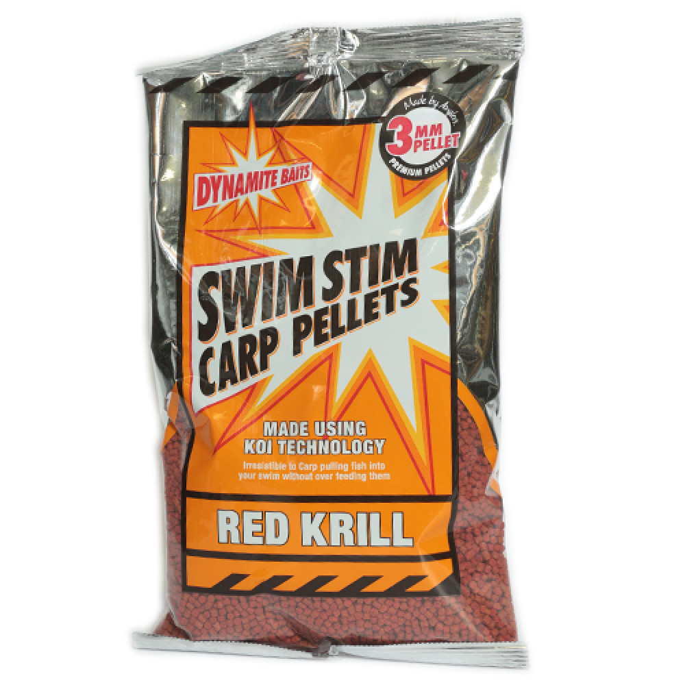 Пелетс Dynamite Baits Swim Stim Red Krill Pellets 3mm 900g