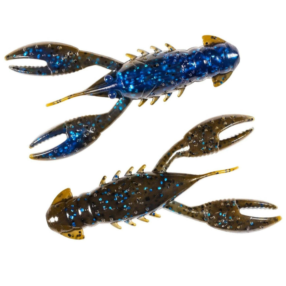 Плаваючий силікон ZMAN Pro Crawz 3.5" 3pc #Black Blue Flake