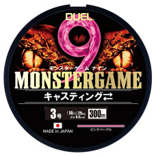Шнур Duel Monster Game 9 300m Pinkpurple 25kg 0.3mm #3