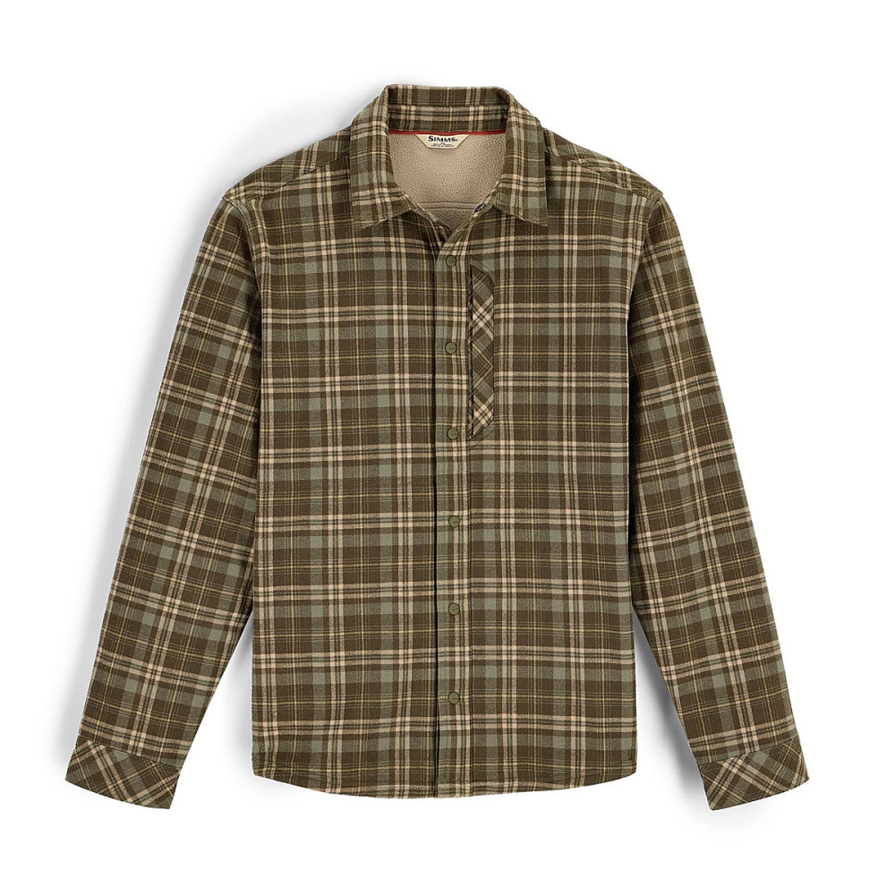 Сорочка Simms Coldweather Shacket Schooner Plaid: Loden L