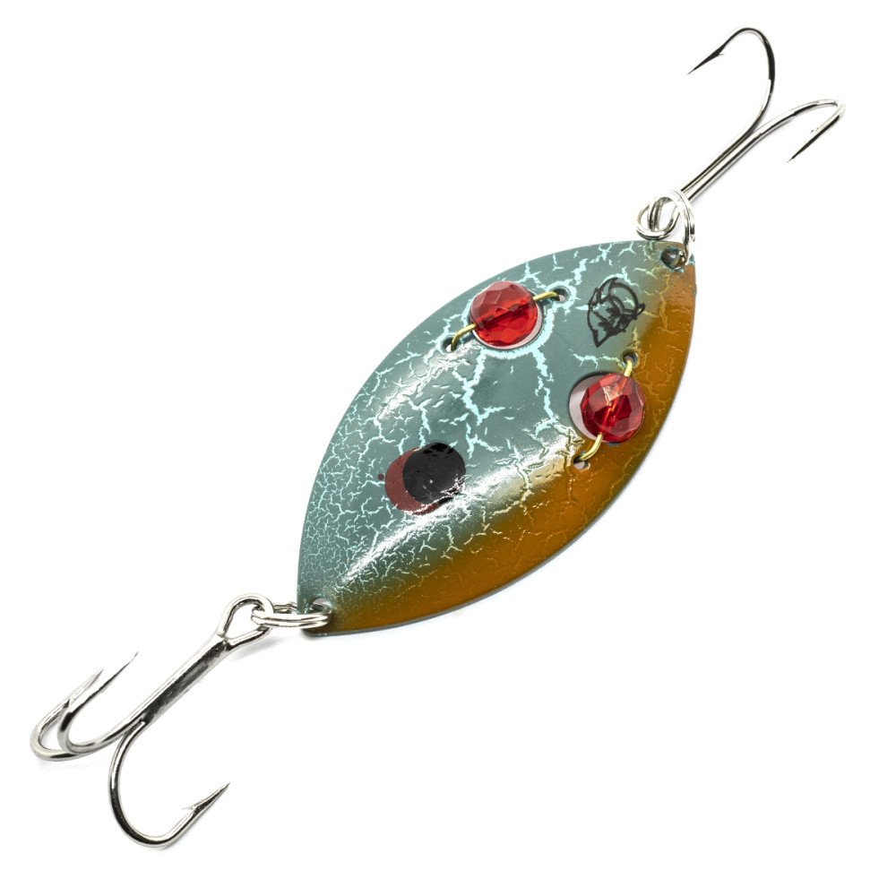 Блешня Dardevle Wiggler 75mm 28g #Hmrd Nic Grn/Red