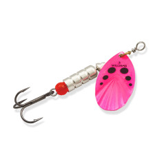 Блешня Williams Vortex Garni UV 9.45gr #Pink Black Dots On Silver