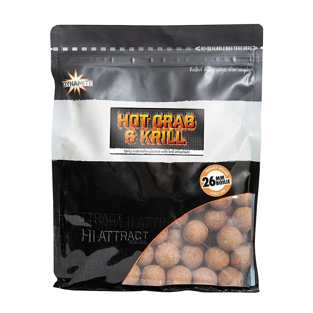 Бойли Dynamite Baits Hot Crab & Krill 26mm 1kg