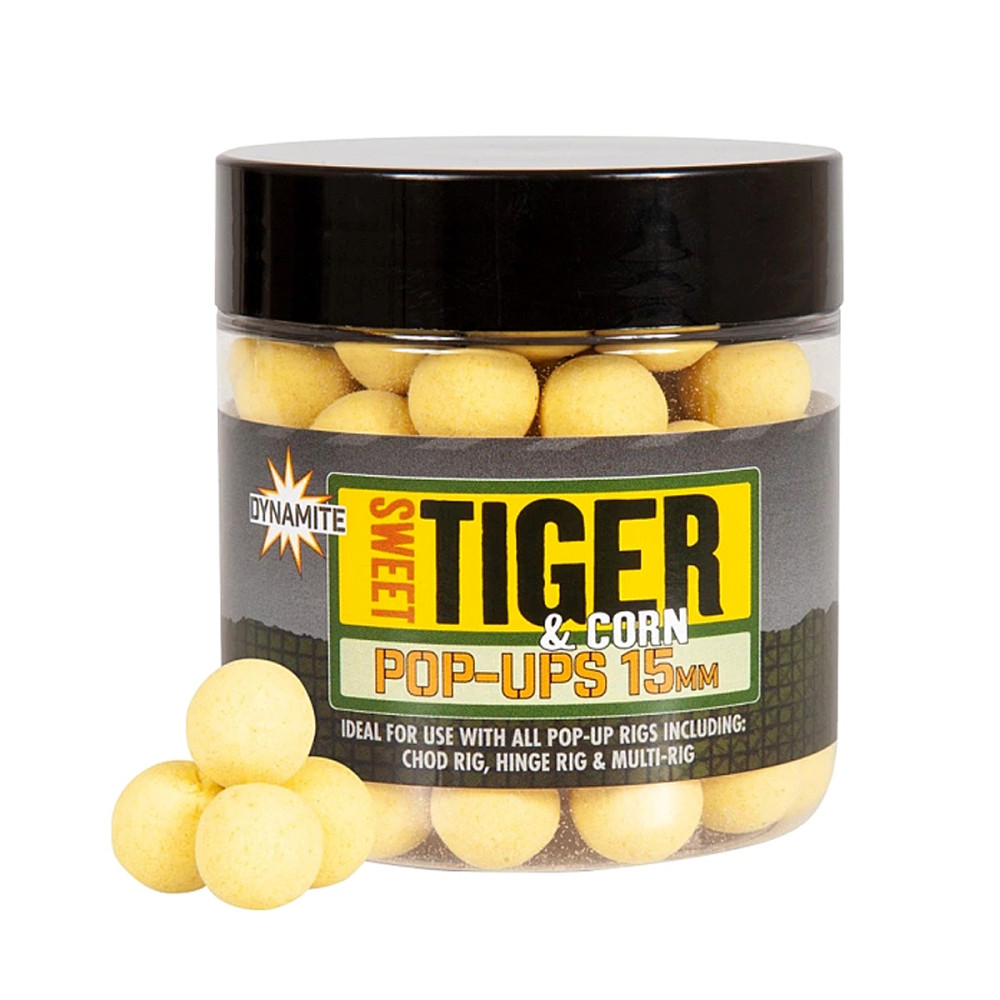 Бойли Dynamite Baits Pop Up Hot Sweet Tiger & Corn 15mm