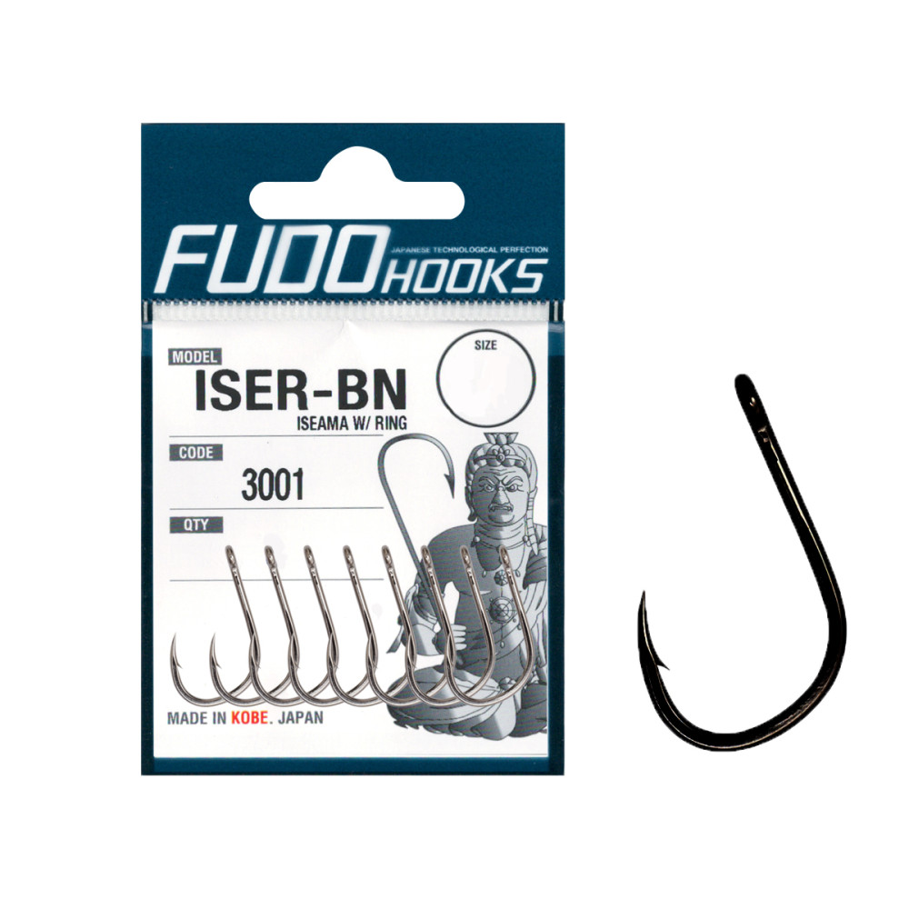 Гачки Fudo Iseama W/Ring TW Black 4