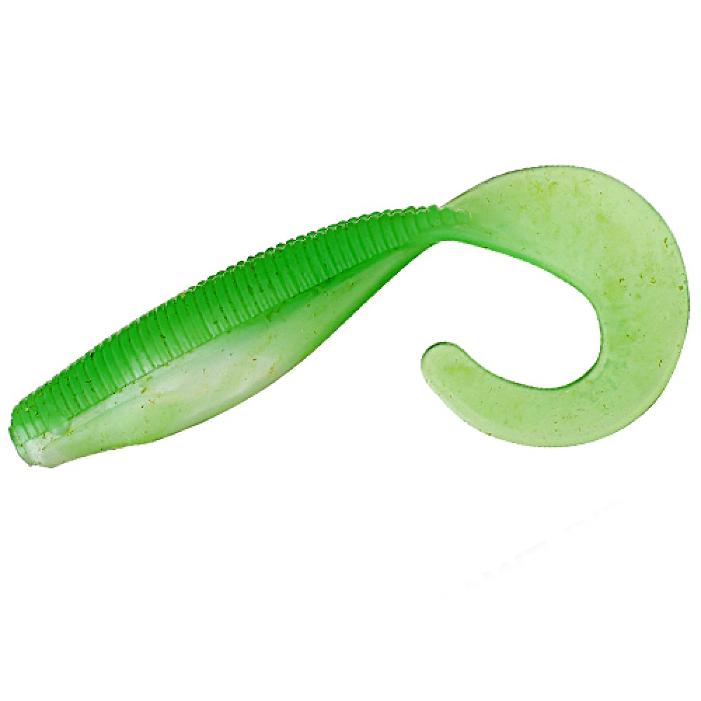 Плаваючий силікон ZMAN Scented Curly Tailz 4" 5pc #Lime/Pearl