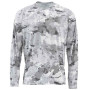 Реглан Simms SolarFlex Crewneck Prints Cloud Camo Grey XXL