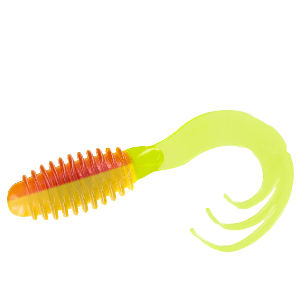 Силікон Big Bite Baits Ring Triple Tip Grub 2" 10pc #Silver Frog