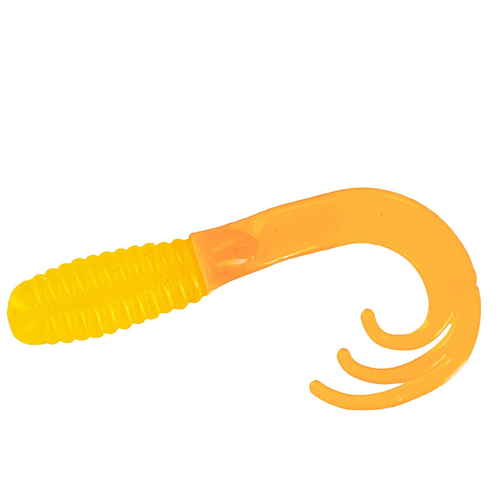 Силікон Big Bite Baits Triple Tip Grub 2" 10pc #Green Yellow Tail