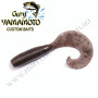 Силікон Gary Yamamoto Single Tail Grub 5" 20pc #Cinnamon With Large Black