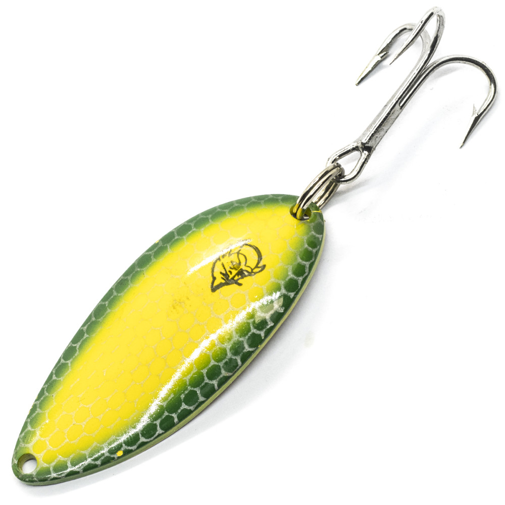 Блешня Dardevle Devle Dog King 65mm 21g #Orange/Green Perch Scale