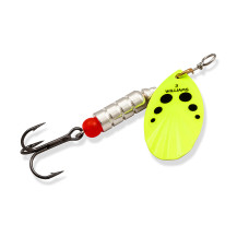 Блешня Williams Vortex Garni UV 9.45gr #Chartreuse Black Dots On Silver