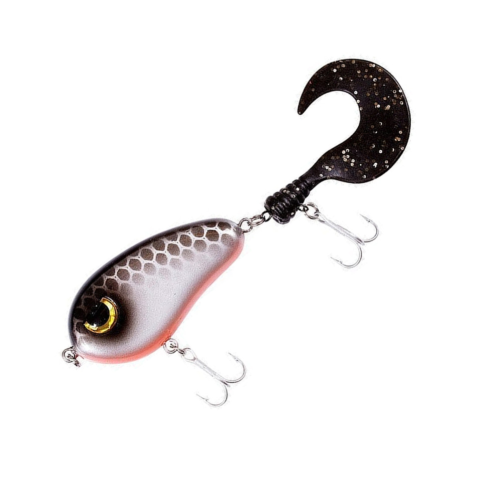 Джерк Fladen Scary tail 18g #Lmegreen grey pattern