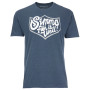 Футболка Simms Fish It Well Badge T-Shirt Sailor Blue Heather XL