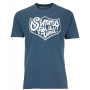 Футболка Simms Fish It Well Badge T-Shirt Sailor Blue Heather XL