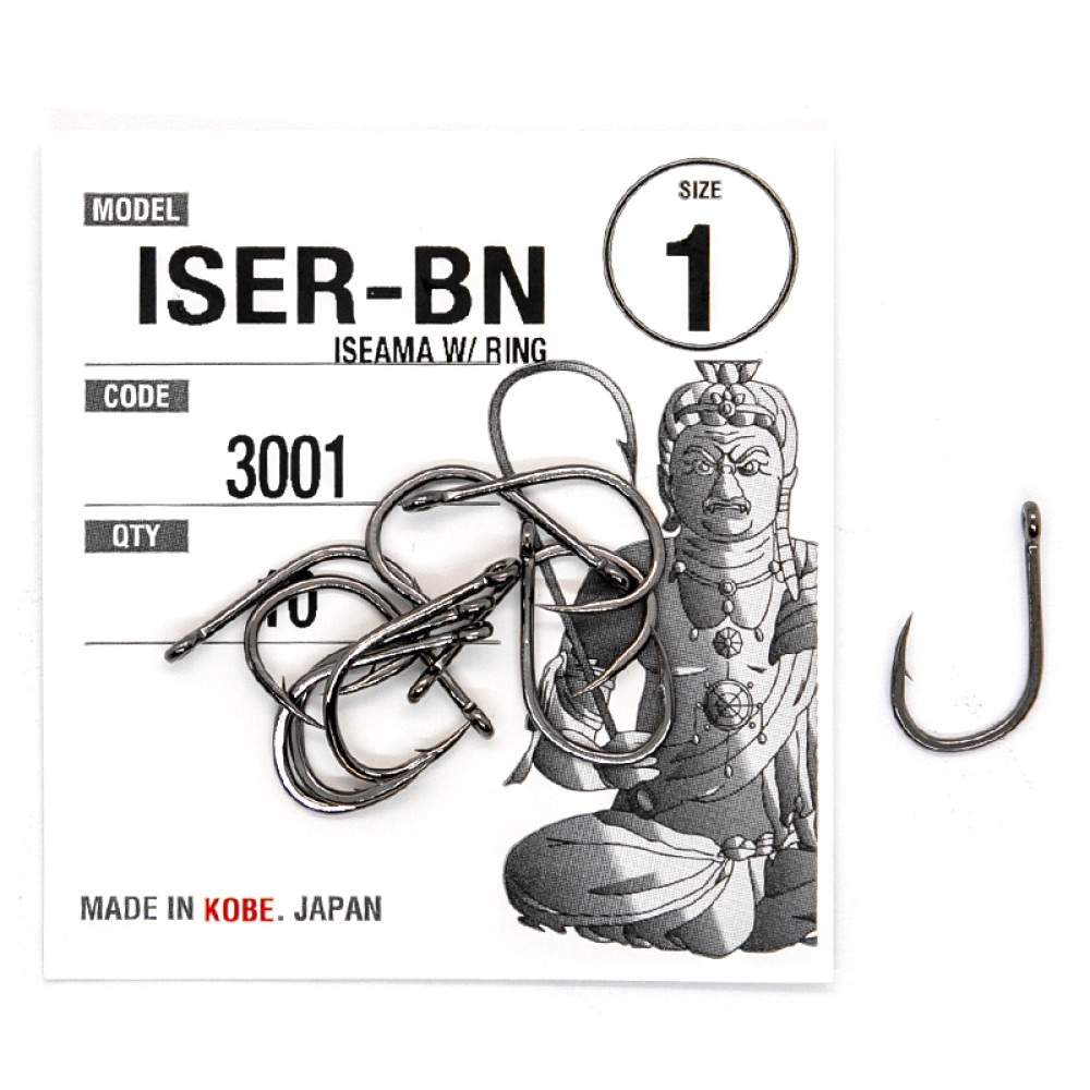 Гачки Fudo Iseama W/Ring Black 12