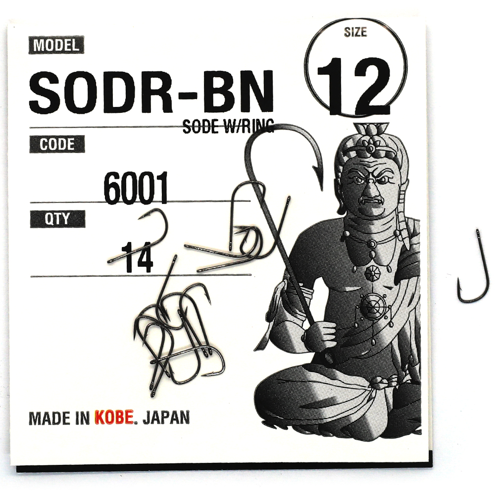 Гачки Fudo Sode W/Ring Black 15