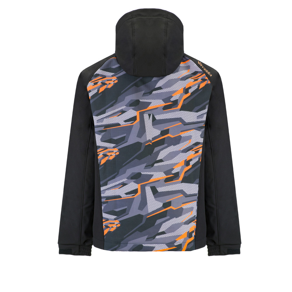 Куртка Viverra Softshell Infinity Hoody Black Camo Orange XXL