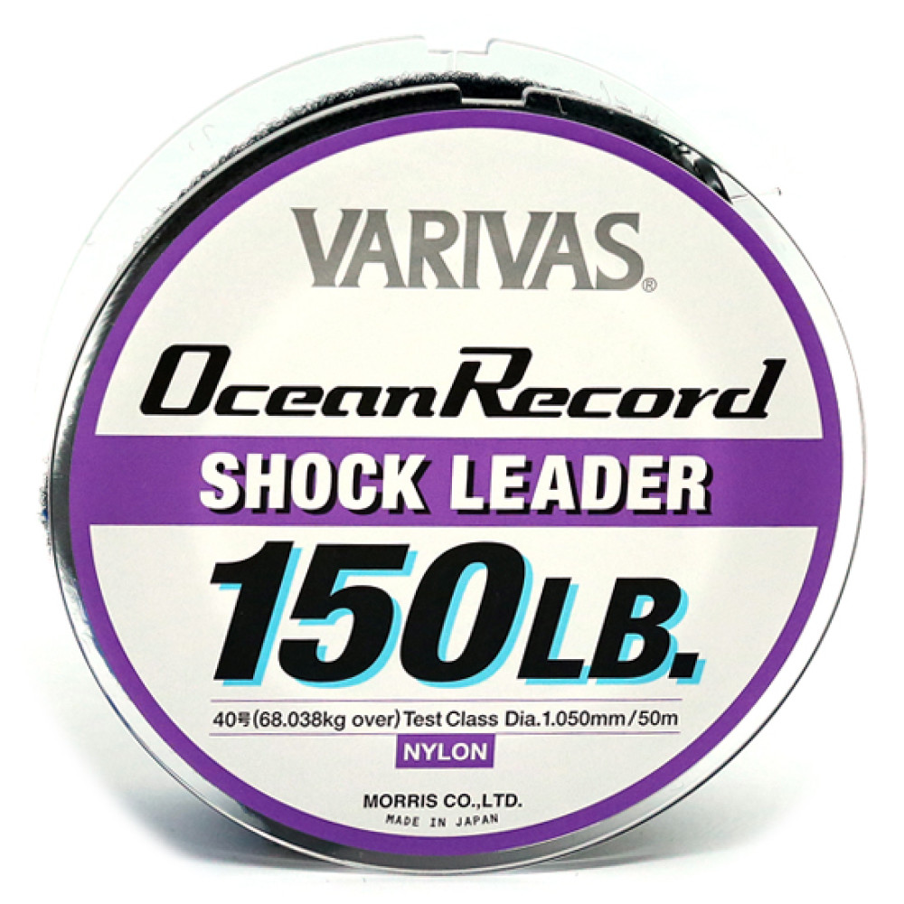 Моношоклідер Varivas Ocean Record Shock Leader 50m 167.8kg 1.66mm