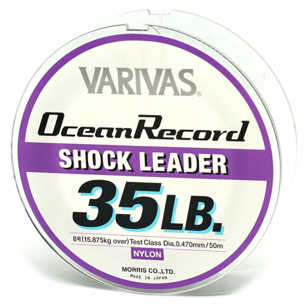 Моношоклідер Varivas Ocean Record Shock Leader 50m 167.8kg 1.66mm