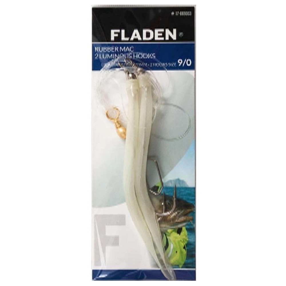 Морський монтаж Fladen Rubber M 1 full red hook 12/0 and 1 lum