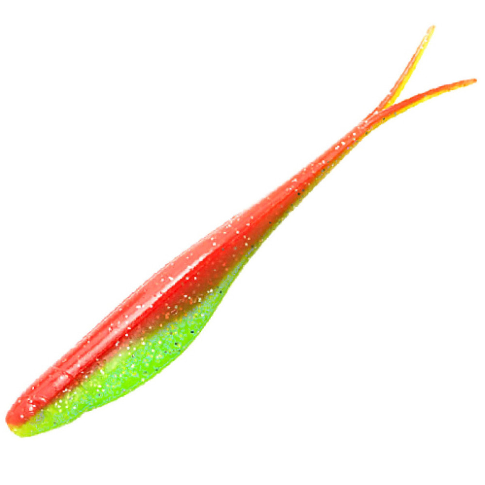 Плаваючий силікон ZMAN Scented Jerk Shadz 7" 4pc #Hot Chartreuse
