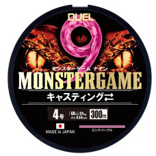 Шнур Duel Monster Game 9 300m Pinkpurple 31kg 0.34mm #4