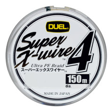 Шнур Duel Super X-Wire 4 150m Silver 8kg 0.17mm #1.0