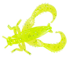 Силікон Big Bite Baits Bug Series-Cricket 1.25" 10pc #Chartreuse Sparkle