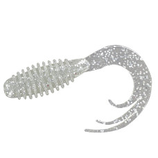 Силікон Big Bite Baits Ring Triple Tip Grub 2" 10pc #Glow Silver