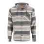 Сорочка Simms Santee Flannel Hoody  Black/Slate Blanket Stripe S
