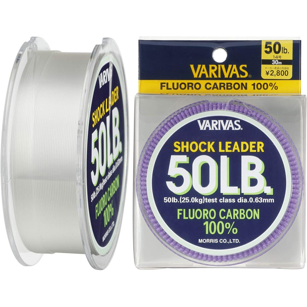 Флюорокарбон Varivas Fluoro Shock Leader 30m 20kg 0.570mm