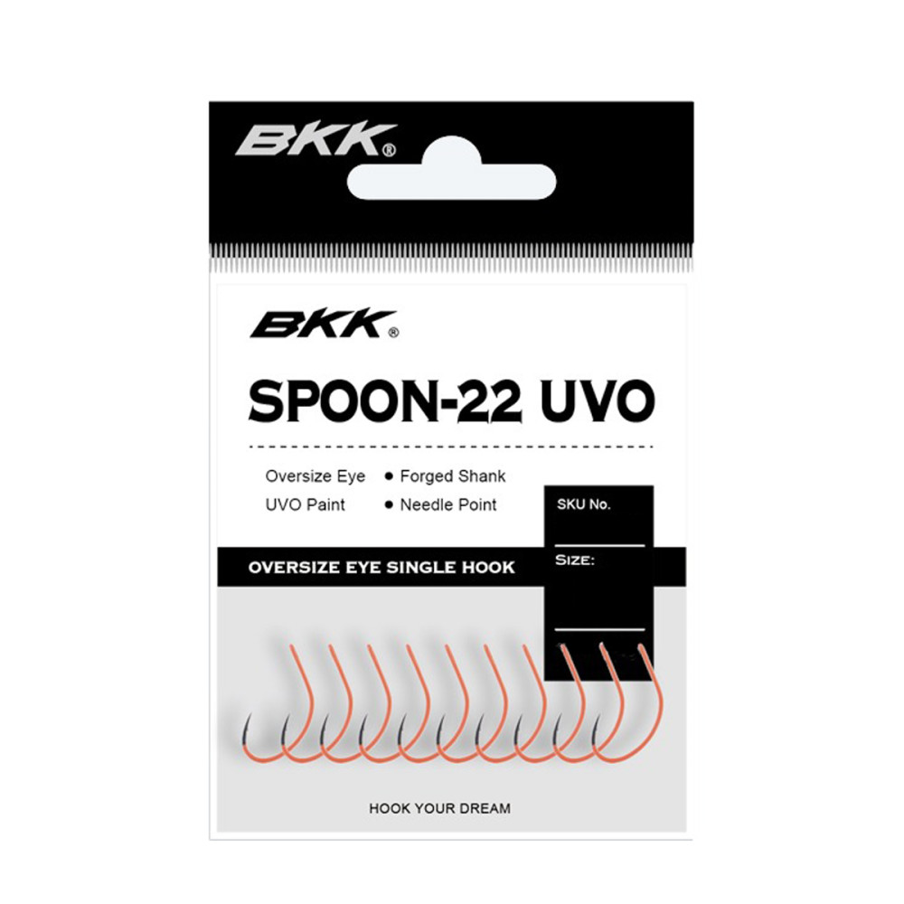 Гачок BKK для блешень Spoon-22 UVO  #1