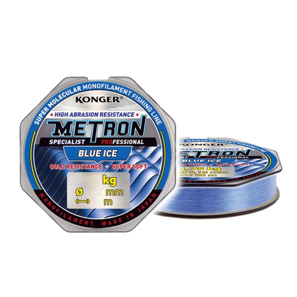 Жилка Konger Metron Specialist 30m 0.08mm Blue Ice