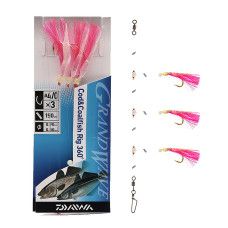 Монтаж Daiwa Grand Wave Cod & Pollack Rig 150cm 0.8/0.9mm #4/0 Pink