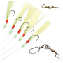 Морський монтаж Fladen Sabiki green & silver 5 hooks size 6 lin