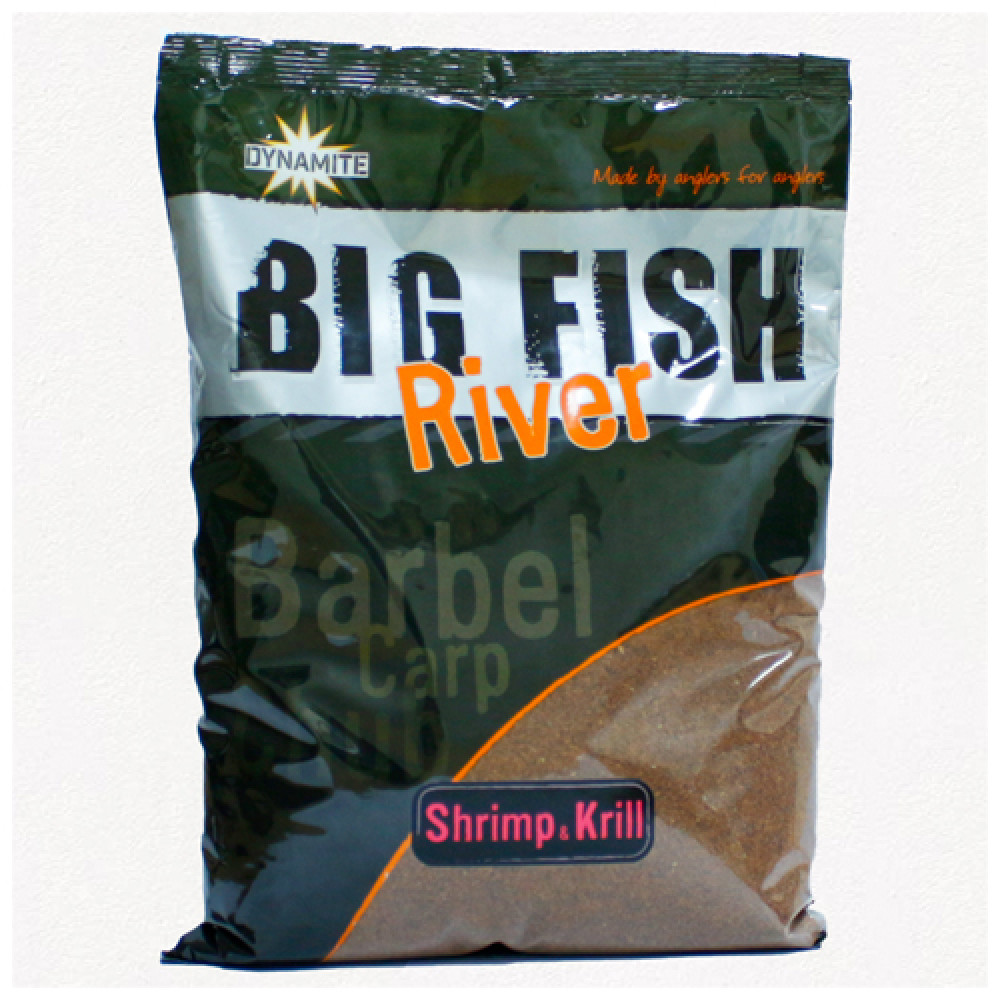 Прикормка Dynamite Baits Big Fish River Groundbait Shrimp & Krill 1.8g