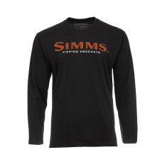Реглан Simms Logo Shirt LS Black Orange Logo L