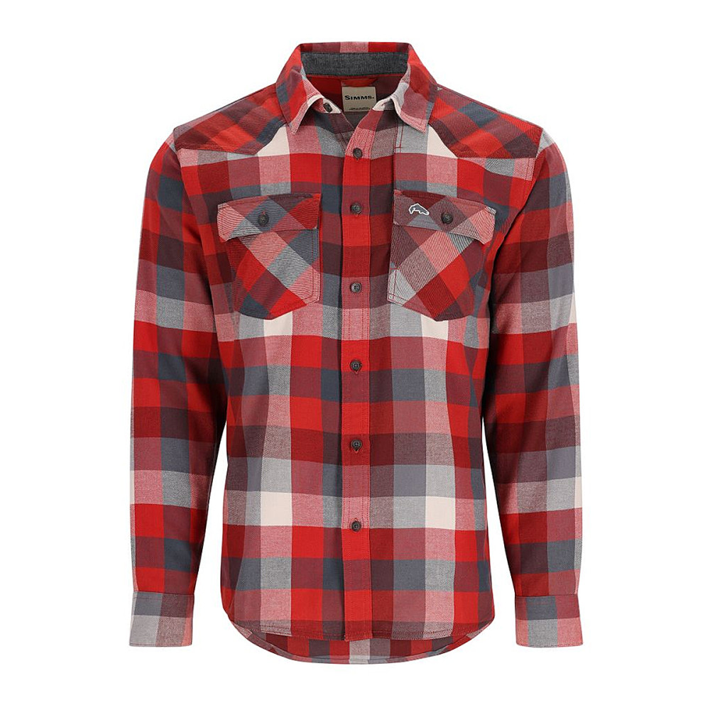 Сорочка Simms Santee Flannel Shirt Auburn Red/Slate Buffalo Check S