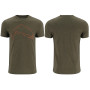 Футболка Simms Trout Outline T-Shirt Loden Heather XXL