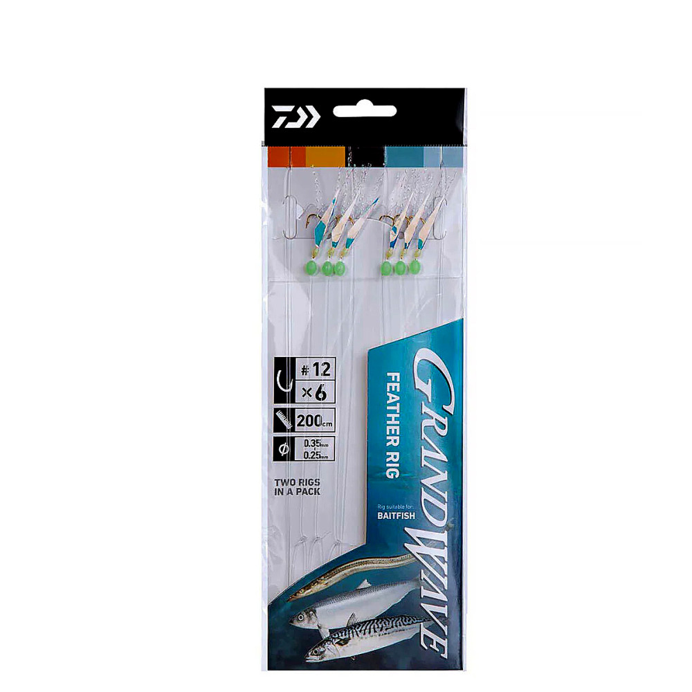 Морський монтаж Daiwa  GW Feather Rig 2-8