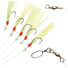 Морський монтаж Fladen Sabiki green & silver 5 hooks size 8 lin