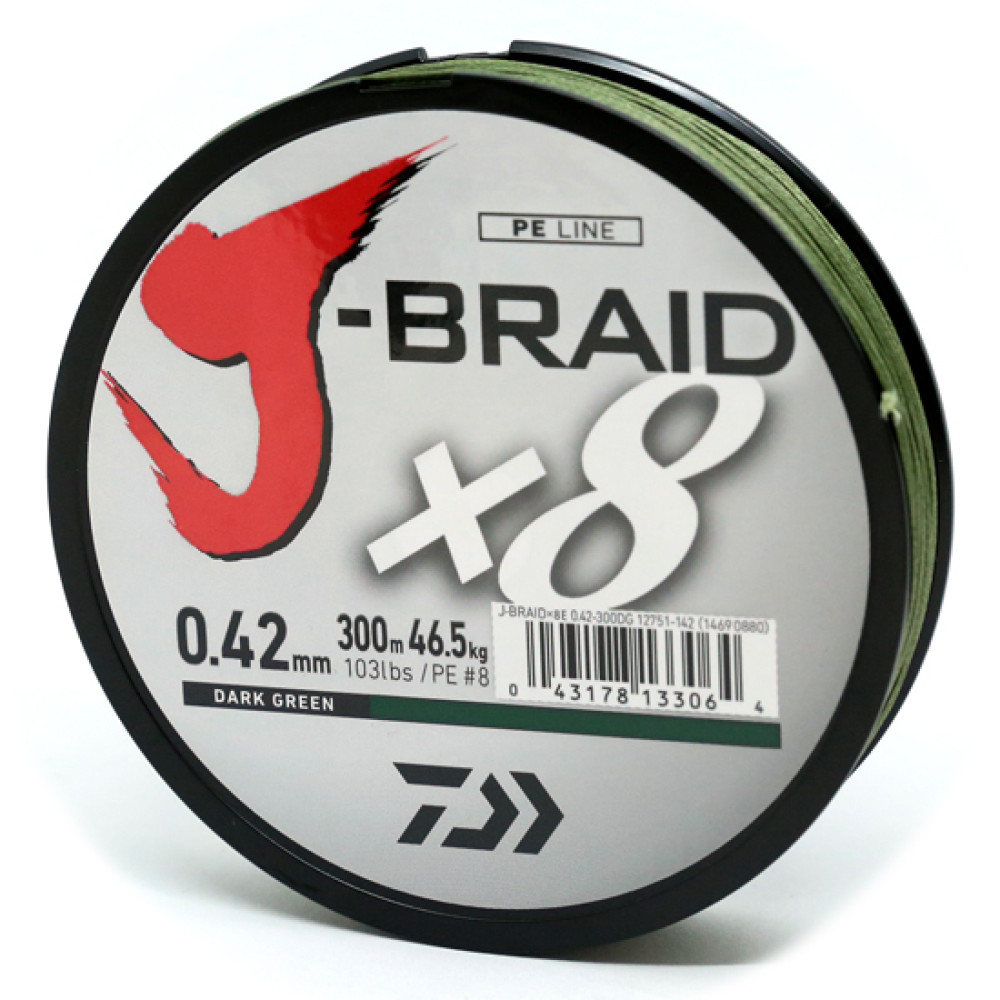 Шнур Daiwa J-Braid Х8 150m Multi Color 13.0kg 0.20mm #2.0