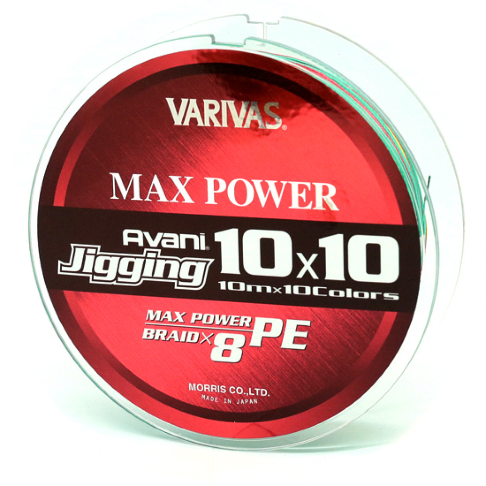 Шнур Varivas Avani Jigging Max Power X8 10*10 Multicolor 300m 35.1kg 0.370mm #5.0