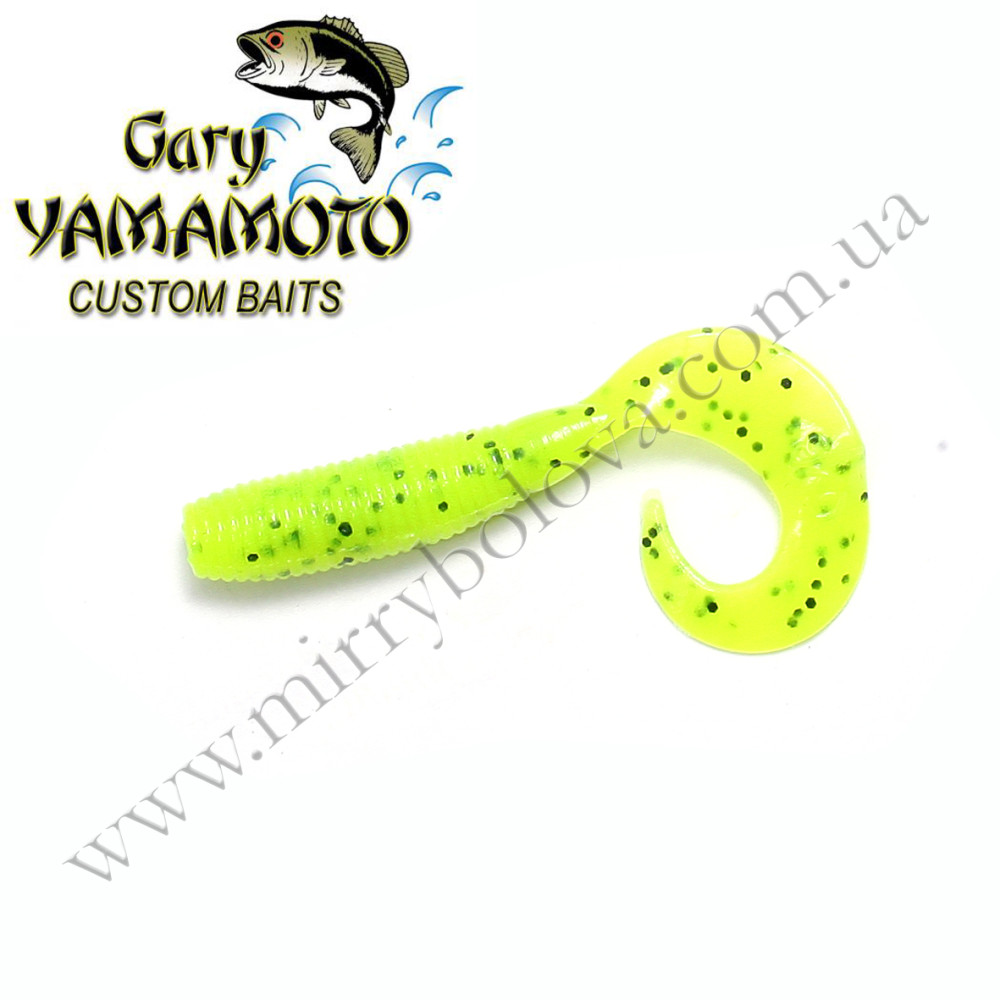 Силікон Gary Yamamoto Single Tail Grub 4" 20pc #Fire Craw